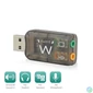 Kép 2/4 - Ewent EW3751 5.1 USB Hangkártya