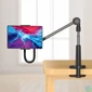 Kép 9/9 - FIXED Univerzális asztali tablet/telefon tartó állvány  forgatható és állítható karral, fekete