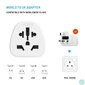 Kép 3/5 - FIXED UK adapter, fehér speciális átalakító