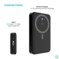 Kép 4/11 - FIXED MagZen 10 Pro Qi2 standard 10000mAh PowerBank fekete