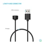 Kép 4/5 - FIXED USB-A Charging Kábel Xiaomi Mi Band/Smart Band 5/6/7, fekete