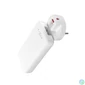Kép 2/9 - FIXED Slim Traveller 2xUSB-C utazási töltő világadapter GaN 45W, fehér