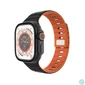 Kép 1/7 - FIXED mágneses szilikon óraszíj Apple Watch 42/44/45/46/49mm-hez, fekete