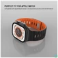 Kép 4/7 - FIXED mágneses szilikon óraszíj Apple Watch 42/44/45/46/49mm-hez, fekete