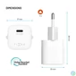 Kép 8/9 - FIXED Mini USB-C Reise-Ladegerät 20W White töltő