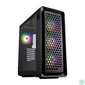 Kép 1/3 - FSP CUT593A Tempered Glass Black gépház