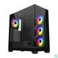 Kép 1/3 - FSP M340 RGB Tempered Glass Black gépház