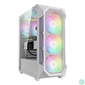 Kép 1/7 - Gamdias Aura GC1 Elite WH ARGB Tempered Glass White gépház