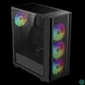 Kép 4/9 - Gamdias Aura GC2 Elite ARGB Tempered Glass Black gépház