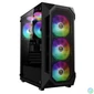 Kép 1/9 - Gamdias Aura GC1 Elite ARGB Tempered Glass Black gépház