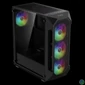 Kép 4/9 - Gamdias Aura GC1 Elite ARGB Tempered Glass Black gépház