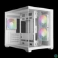 Kép 2/8 - Gamdias Aura GC10M V2 WH ARGB Tempered Glass White gépház