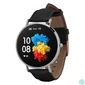 Kép 1/5 - GARETT VERONA Smartwatch Silver Black Leather okosóra