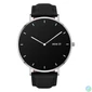 Kép 2/5 - GARETT VERONA Smartwatch Silver Black Leather okosóra