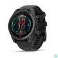 Kép 1/5 - Garmin Fenix E Slate Grey steel with Black silicone band okosóra