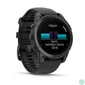 Kép 3/5 - Garmin Fenix E Slate Grey steel with Black silicone band okosóra