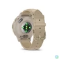 Kép 4/5 - Garmin Venu 3S French Grey-Cream Gold with Leather and Silicone Strap okosóra