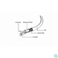 Kép 4/5 - Gembird CCP-MUSB2-AMBM- micro USB cable 2.0 AM-MBM5P 1m Black kábel