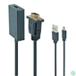 Kép 1/5 - Gembird A-VGA-HDMI-01 VGA to HDMI adapter cable 0,15m Black speciális átalakító