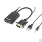 Kép 2/5 - Gembird A-VGA-HDMI-01 VGA to HDMI adapter cable 0,15m Black speciális átalakító