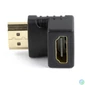 Kép 2/4 - Gembird A-HDMI90-FML HDMI right angle adapter 90° downwards Blalck speciális átalakító