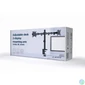 Kép 3/3 - Gembird MA-D2-01 Adjustable Desk 2-Display Mounting Arm 17”-32” Black