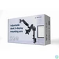 Kép 3/3 - Gembird MA-DA2P-01 Adjustable Desk 2-Display Mounting Arm 17”-32” Black