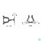 Kép 5/8 - Gembird WM-75ST-02 Full-motion TV wall mount 32”-75” Black