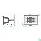 Kép 6/8 - Gembird WM-75ST-02 Full-motion TV wall mount 32”-75” Black