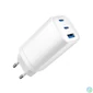 Kép 3/5 - Gembird 3-port 65W GaN USB PowerDelivery fast charger White töltő