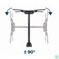Kép 3/7 - Gembird WM-55ST-01 Premium full-motion TV wall mount 32”-55” Black