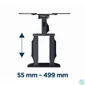 Kép 4/7 - Gembird WM-55ST-01 Premium full-motion TV wall mount 32”-55” Black