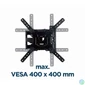 Kép 6/7 - Gembird WM-55ST-01 Premium full-motion TV wall mount 32”-55” Black