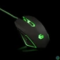 Kép 3/4 - Gembird MUSG-001-G Gamer Black/Green egér