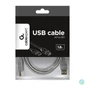 Kép 2/2 - Gembird CCP-USB2-AMBM-6G USB2.0 A-plug B-plug cable 1,8m Grey kábel