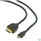Kép 1/4 - Gembird CC-HDMID-6 microHDMI to HDMI 2.0 cable 1,8m Black kábel