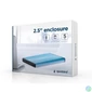 Kép 2/2 - Gembird 2,5" EE2-U3S-3-B USB3.0 Enclosure Aluminium Blue mobilrack / beépítő keret