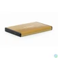 Kép 1/2 - Gembird EE2-U3S-3-GL USB3.0 2,5" Enclosure Aluminium Gold mobilrack / beépítő keret