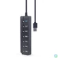 Kép 4/4 - Gembird UHB-U3P1U2P6P-01 7-portos 1xUSB3.1 + 6xUSB2.0 HUB Black usb hub