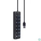 Kép 2/4 - Gembird UHB-U3P7P-01 7-portos USB3.1 HUB Black usb hub