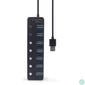 Kép 3/4 - Gembird UHB-U3P7P-01 7-portos USB3.1 HUB Black usb hub