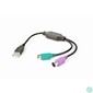Kép 1/2 - Gembird USB to PS/2 Converter Cable 0,3m Black speciális átalakító