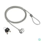Kép 1/3 - Gembird LK-K-01 Cable lock for notebooks key lock 1,8m Grey