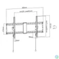 Kép 2/3 - Gembird WM-90T-01 Filt TV Wall Mount 43"-90" Black
