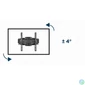 Kép 9/12 - Gembird WM-58ST-01 Premium full-motion TV wall mount 32”-58” Black