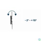 Kép 10/15 - Gembird WM-60ST-01 Full-motion TV wall mount 32”-60” Black