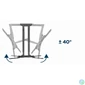 Kép 11/15 - Gembird WM-60ST-01 Full-motion TV wall mount 32”-60” Black