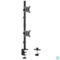 Kép 2/11 - Gembird MA-D2-02 Adjustable 2-display vertical desk mount 17”-32” Black