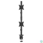 Kép 5/11 - Gembird MA-D2-02 Adjustable 2-display vertical desk mount 17”-32” Black