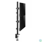 Kép 8/11 - Gembird MA-D2-02 Adjustable 2-display vertical desk mount 17”-32” Black